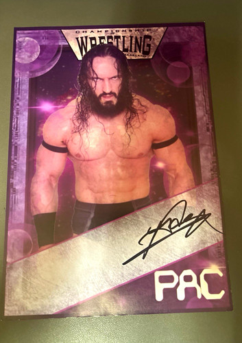 Pac wrestling autogramm foto - pac,