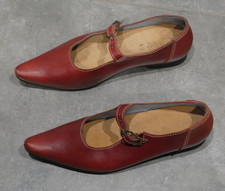 Mittelalterschuhe Rot Spätmittelalter Riemchenschuhe Reenactment Larp