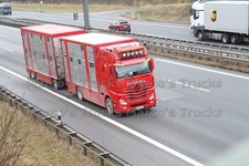 LKW Foto Mercedes-Benz Actros Viehtransporter Deutschland rot HIMML #l1bc