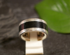 Toller 925 Sterling Silber Ring Joop! Schwarz Bandring Unisex Damen Herren