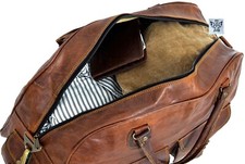 Herren Weekender Braun Vintage