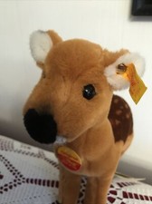 Steiff reh mit knopf fahne - reh,