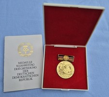 DDR-Medaille "40. Jahrestag der DDR" mit Verleihungsurkunde#23
