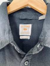 Levi's Strauss Jeanshemd, Hemd, Herren Gr. L ungetragen schwarz