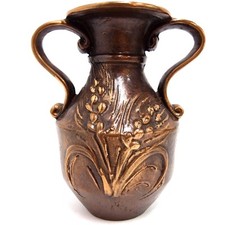 Amphore Horst Dalbeck Bronze massiv Kornähre 6550 g Bachlauf Teich Brunnen Vase