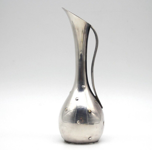 Silber vase mit noppen gepunzt - silber,