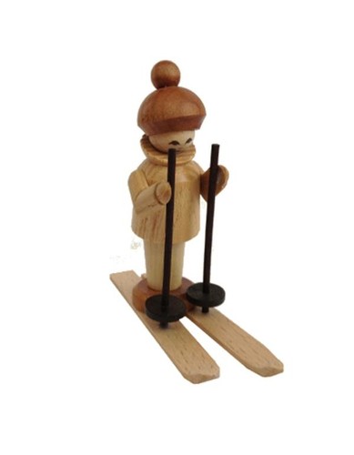 Skifahrer 7cm figur tischdeko - 7cm,