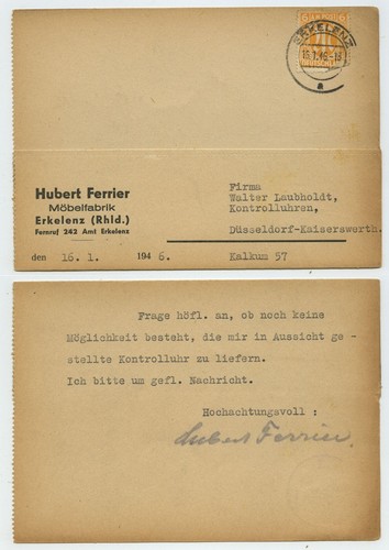 107146 postkarte hubert - -,