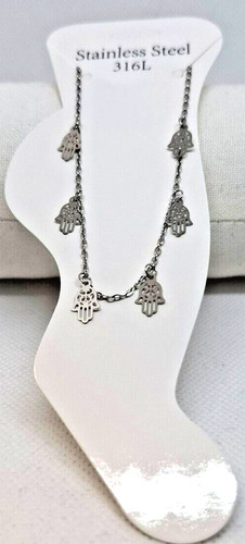 Fußkette edelstahl silber - silber,