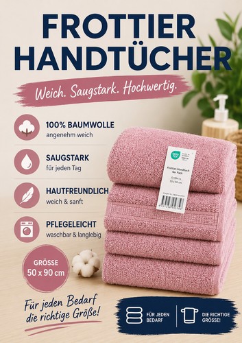 Frottier handtücher rose - frottier,