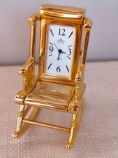 Miniatur-Uhr Schaukelstuhl, Meister Anker, Quarz, Uhr läuft