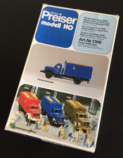 Preiser modell 1306 Magirus Mercur 120 D 10A Gerätekraftwagen THW H0 1:87