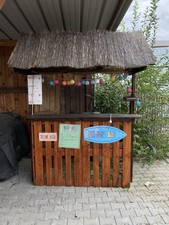 Palettenbar, Party-Bar, Cocktail Bar, Holztheke in L Formi
