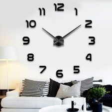 Wanduhr Schwarz Groß A142