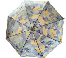 Derby Regenschirm Sonnenschirm blau Langschirm Langregenschirm