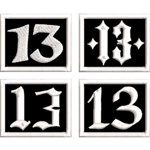 Number diamond nummer - 13,