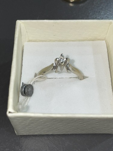 Weißgoldring 585 mit