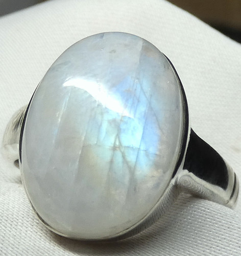 Mondstein ring 925 silber - ring,