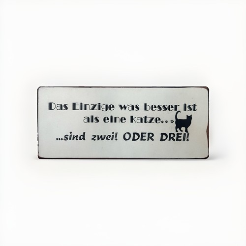 Blechschild katzen spruch - katzen,