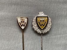 Zwei THW Kiel Handball Abzeichen Pin Anstecknadel 25 Jahre Verein Mitglied