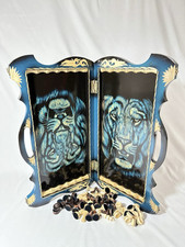 backgammon holz handarbeit