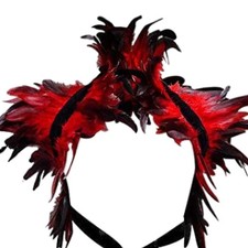 Feder Cape Schal Gothic