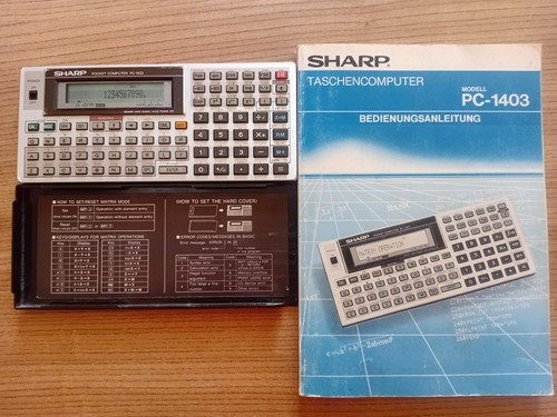 Sharp 1403 taschencomputer - sharp, pc-1403,