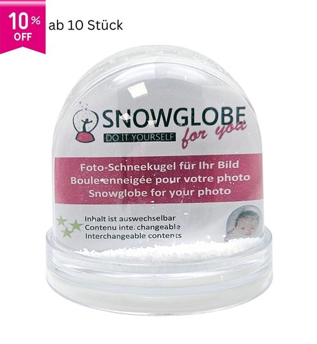 Foto schneekugel groß mit - foto-schneekugel,