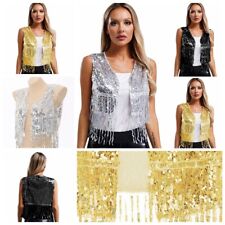 Damen Weste 70er Jahre Top