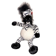 Neu: 40cm Russ Berrie Zebra Stofftier  Plüsch Figur groß Schlenker Zebadee Tier