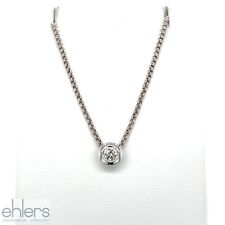 Brillantanhänger 585er Weißgold Solitär 0,20ct Erbskette 750er Weißgold 1605