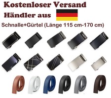 Herren Gürtel mit Ratsche automatik Schnalle Kunst Leder Gürtel Anzug-Jeans-Hose