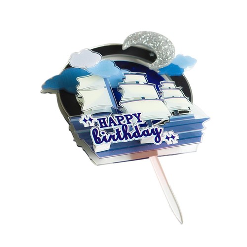 Segelboot happy birthday cake - birthday,