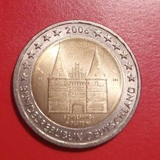 2 Euro Gedenkmünze Deutschland 2006 Schleswig-Holstein Holstentor Prägeanstalt A