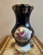 Porzellanvase kobaltblau mit - porzellanvase,
