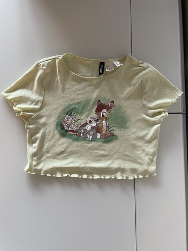 Divided crop top t - h&m,