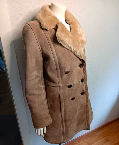 Damen lammfellmantel shearling - lammfellmantel,