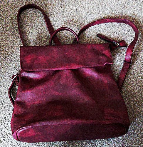 Damen rucksack leder bordeaux - damen,