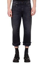 R13 Boyfriend Herren Jeans 32 Jake Schwarz Gewaschen Jeans Antik Zip Fly Taschen