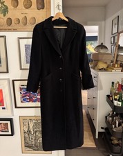 Kaschmir Damen Mantel Schwarz