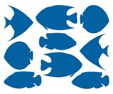 FISCHE AUFKLEBER Maritim Fish