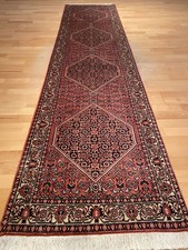 6259  "GEWASCHEN" Handgeknüpfter Bidjar Kork Läufer 300x73 Orientteppich Tappeto