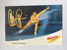 original Autogrammkarte Eisschnelllauf Anni Friesinger OS 2002