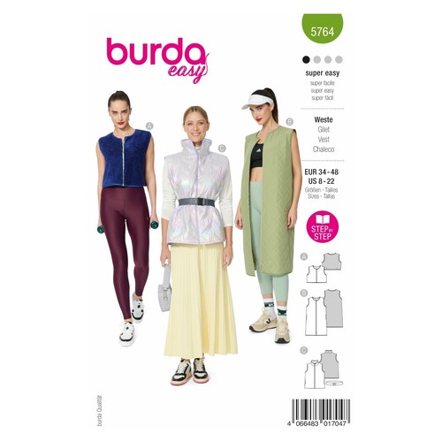 Burda easy schnittmuster - schnittmuster, nr