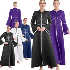 Damen Klerus Robe Maxi Kleid