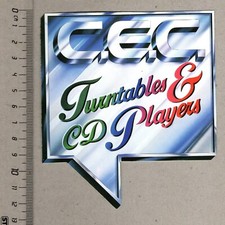 Aufkleber/Sticker C.E.C. Turntables & CD Player Audio HiFi Tuning