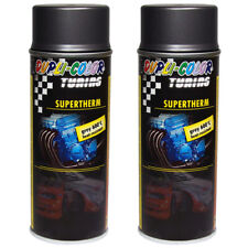 Lackspray gussgrau hitzefest Dupli-Color Supertherm 2x 400ml Hitzelack bis 600°C