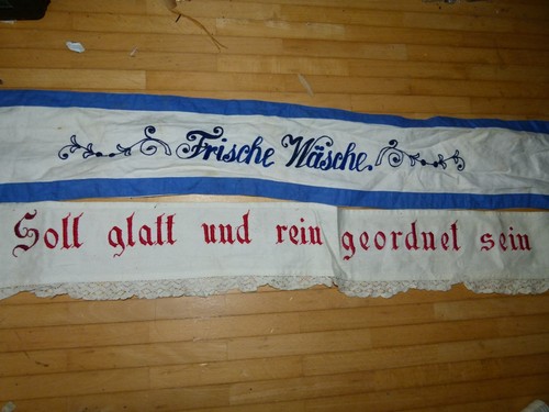 44549 antikes wäscheband - 2x,