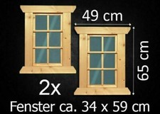 2 x  Fenster Holzfenster 34 x