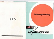 JAB3- Bedienungsanleitung AEG Heimwerker WS6 m. Handbohrer UJR 6 g 1959